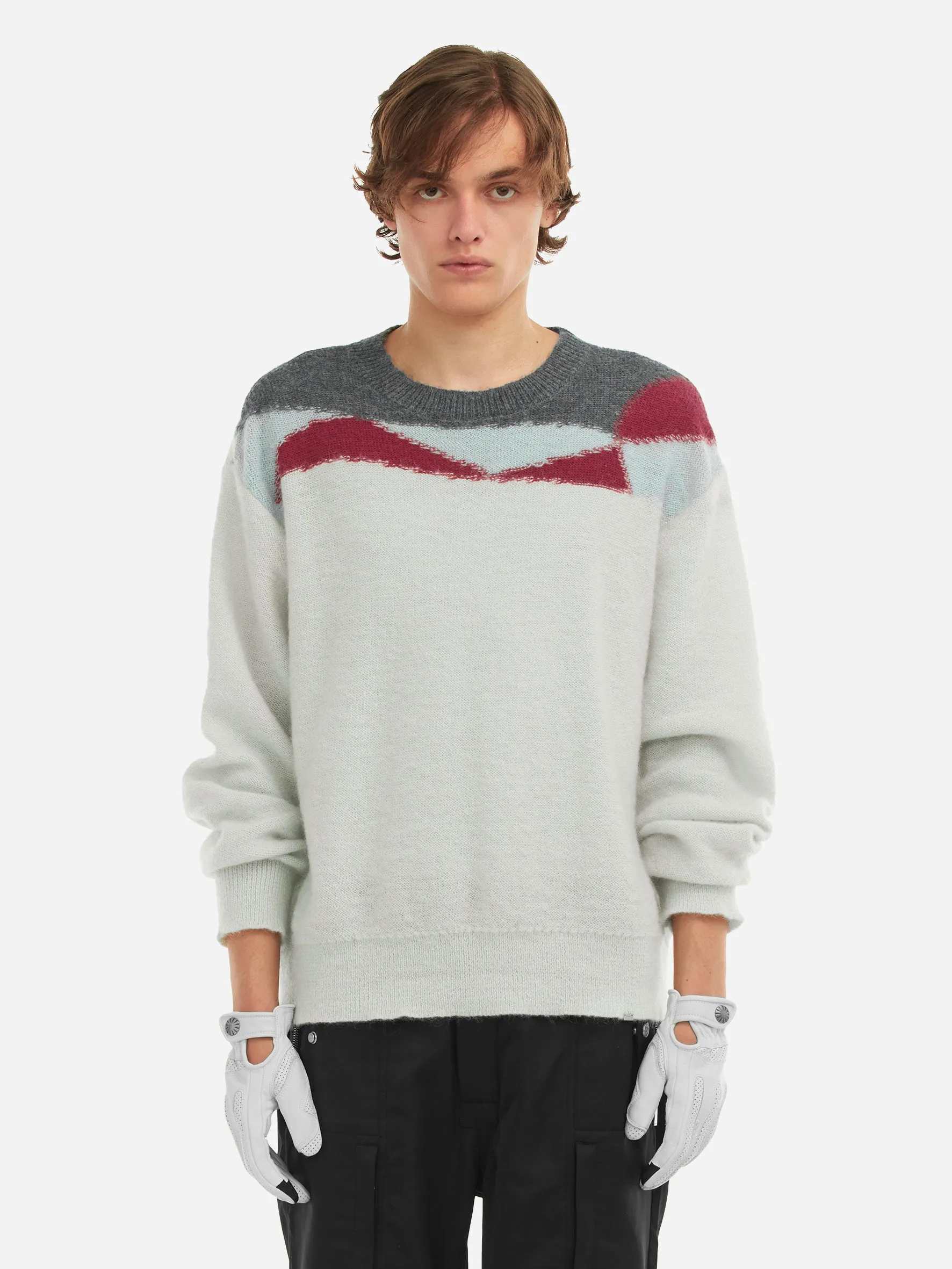 006 - Ellipse Panelled Mohair Sweater