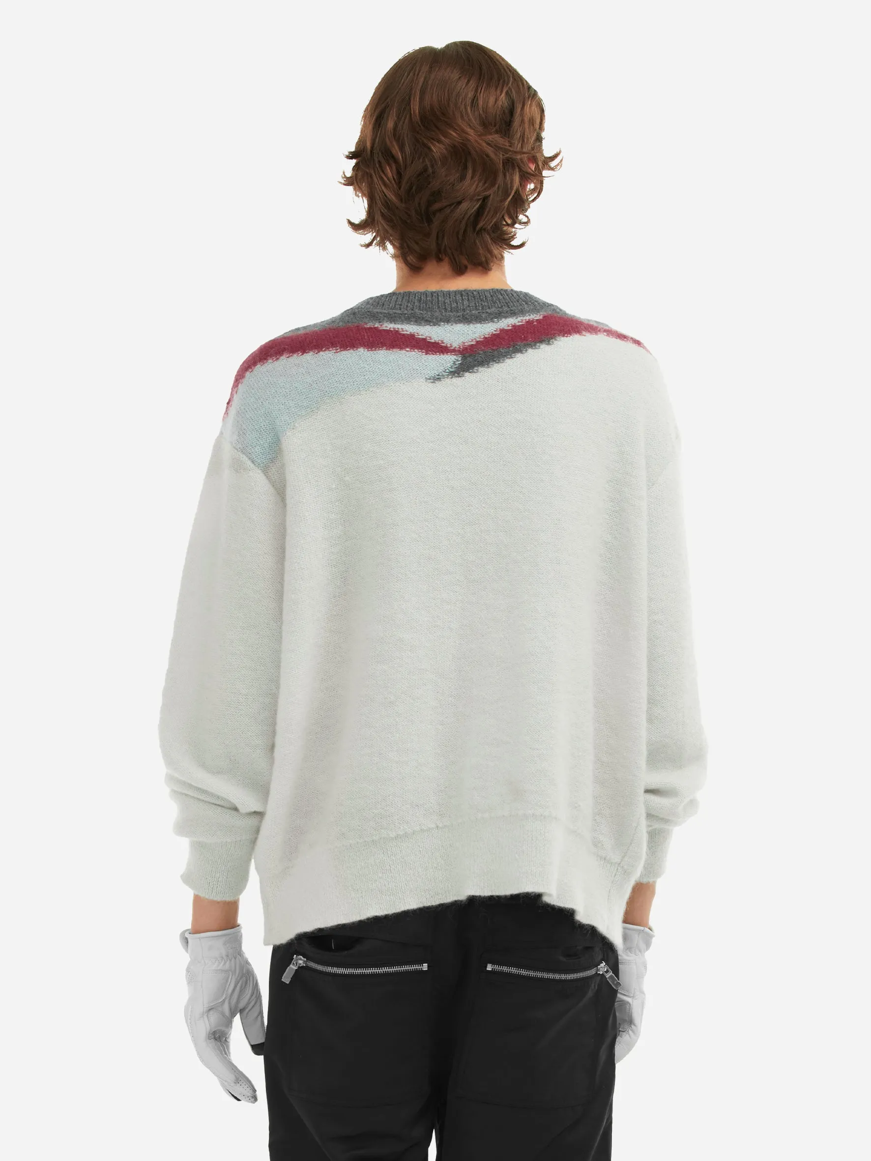 006 - Ellipse Panelled Mohair Sweater