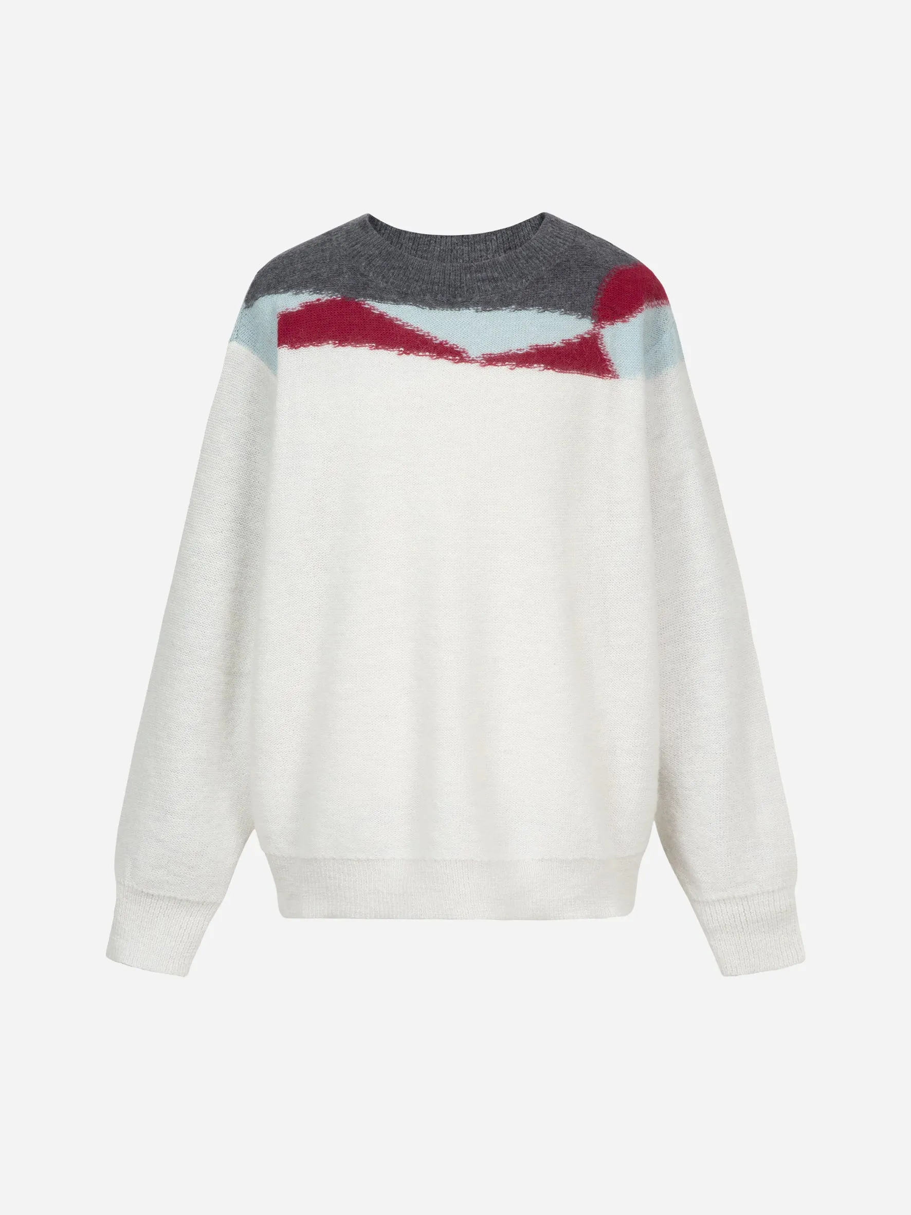 006 - Ellipse Panelled Mohair Sweater