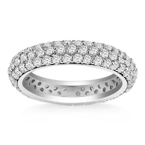 14k White Gold Cupola Round Diamond Eternity Ring in 14k White Gold-rxd23783y28bt