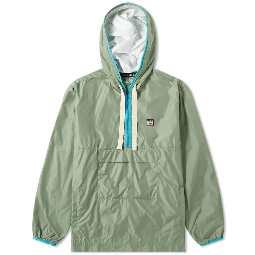 Acne Studios Osaze Half Zip JacketDusty Green