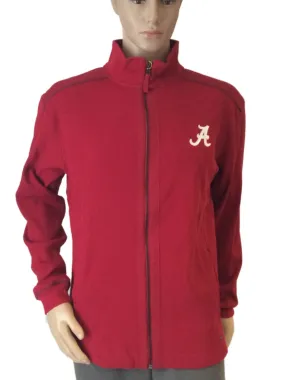 Alabama Crimson Tide Chiliwear Red Full Zip Up Long Sleeve Ribbed Jacket (L)