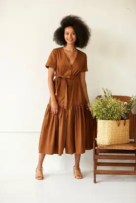 Aly Dress in Tencel Cotton