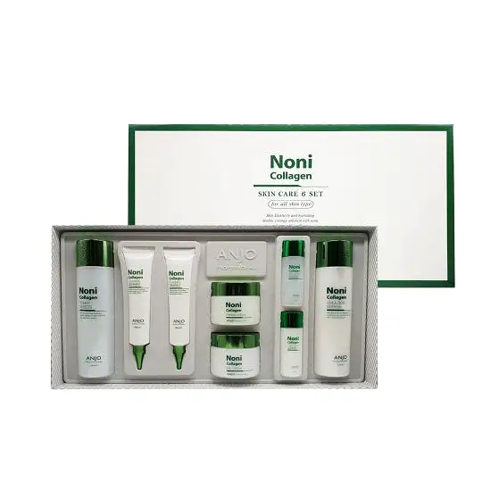 Anjo Noni Collagen 6pcs Special Skin care Set Anti Aging Wrinkle care Elastic anti-oxidant facial Soothing Nutrition skin care K