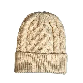 Aran Trellis & Cable Beanie [ 3 Colors ]