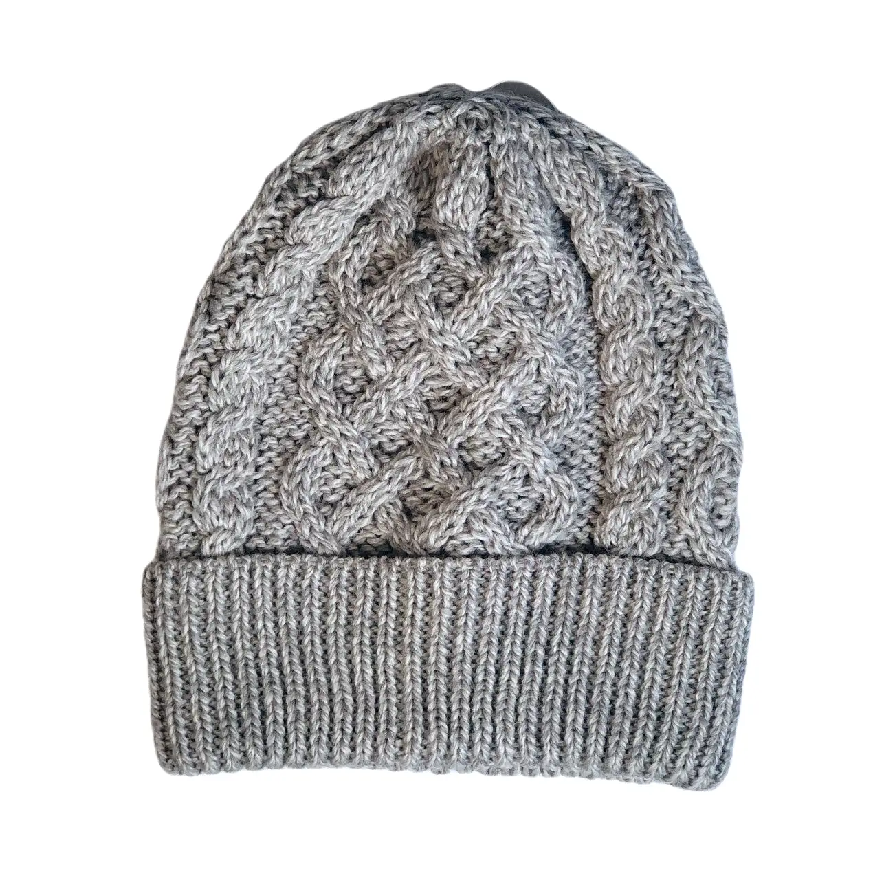 Aran Trellis & Cable Beanie [ 3 Colors ]