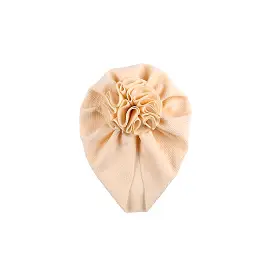 Baby Bobble Knot Turban in Cream