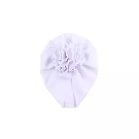 Baby Bobble Knot Turban in White