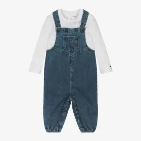 Baby Boys Blue Denim Dungaree Set