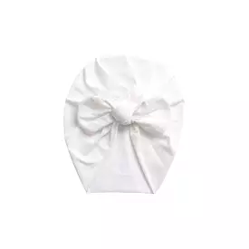 Baby Bunny Ear Turban in White