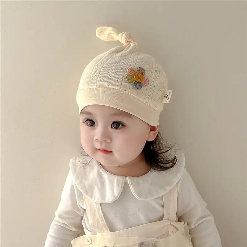 Baby Girls Boys Solid Color Flower Accessories Hats Wholesale 240111126