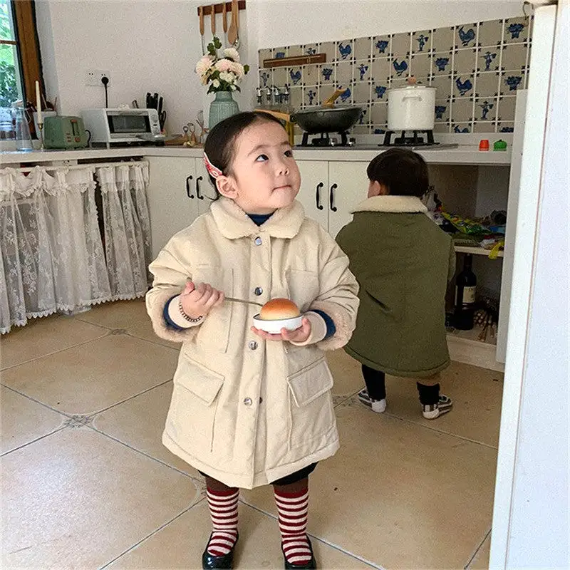 Baby Kid Girls Boys Solid Color Coats Wholesale 231130177