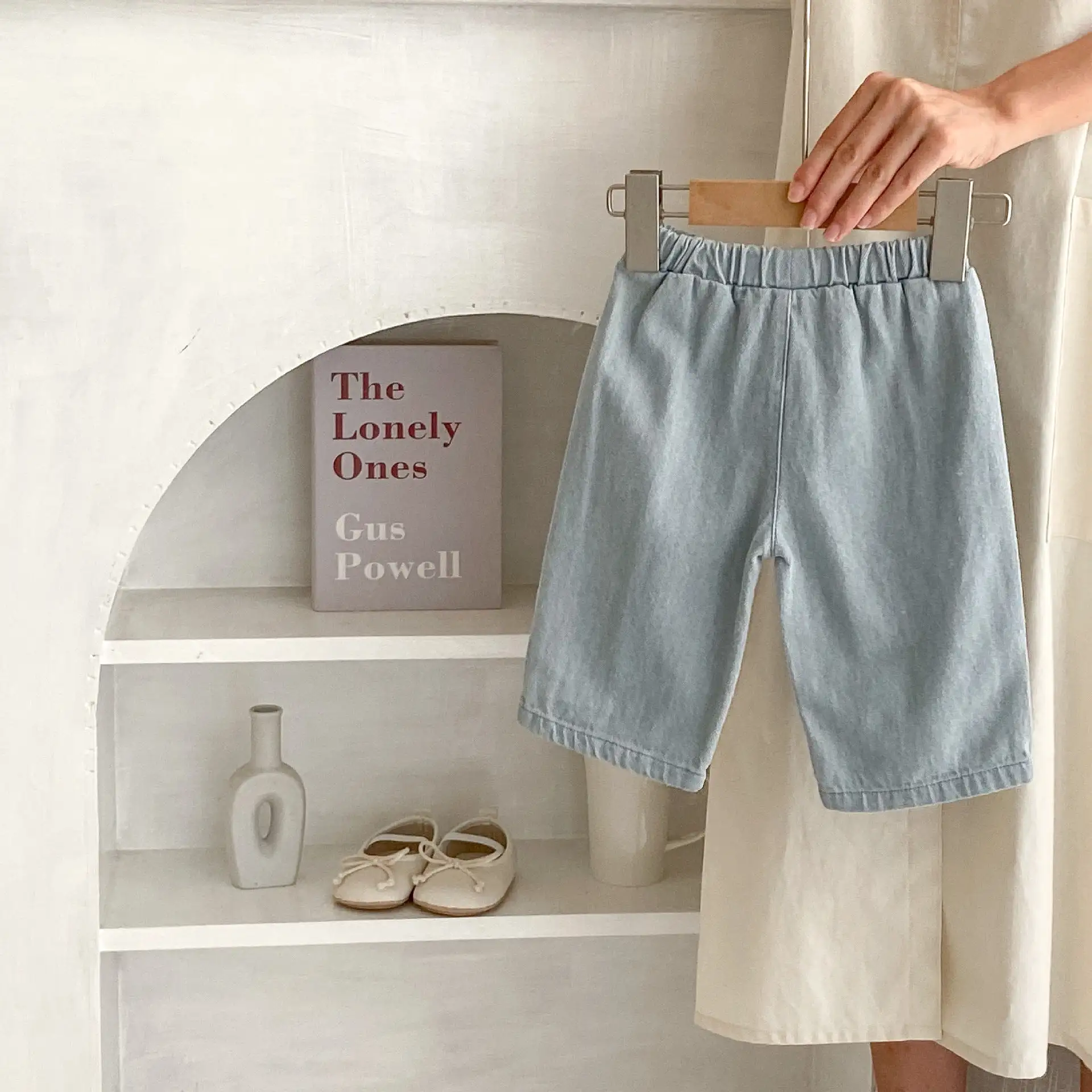 Baby Kid Unisex Solid Color Jeans Wholesale 230828276