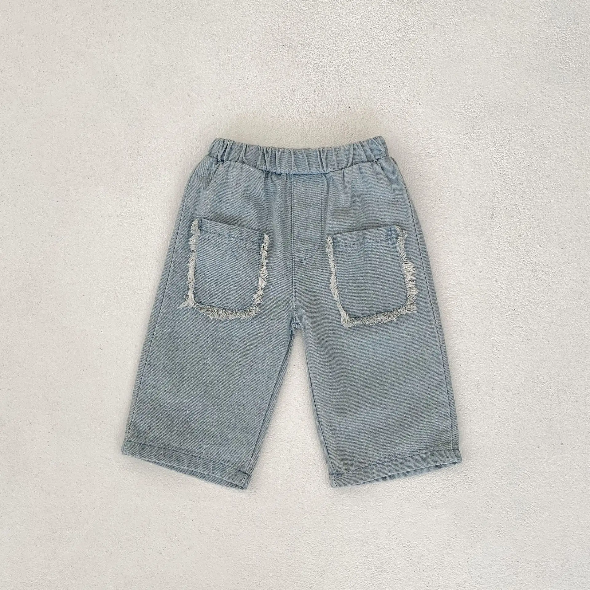 Baby Kid Unisex Solid Color Jeans Wholesale 230828276