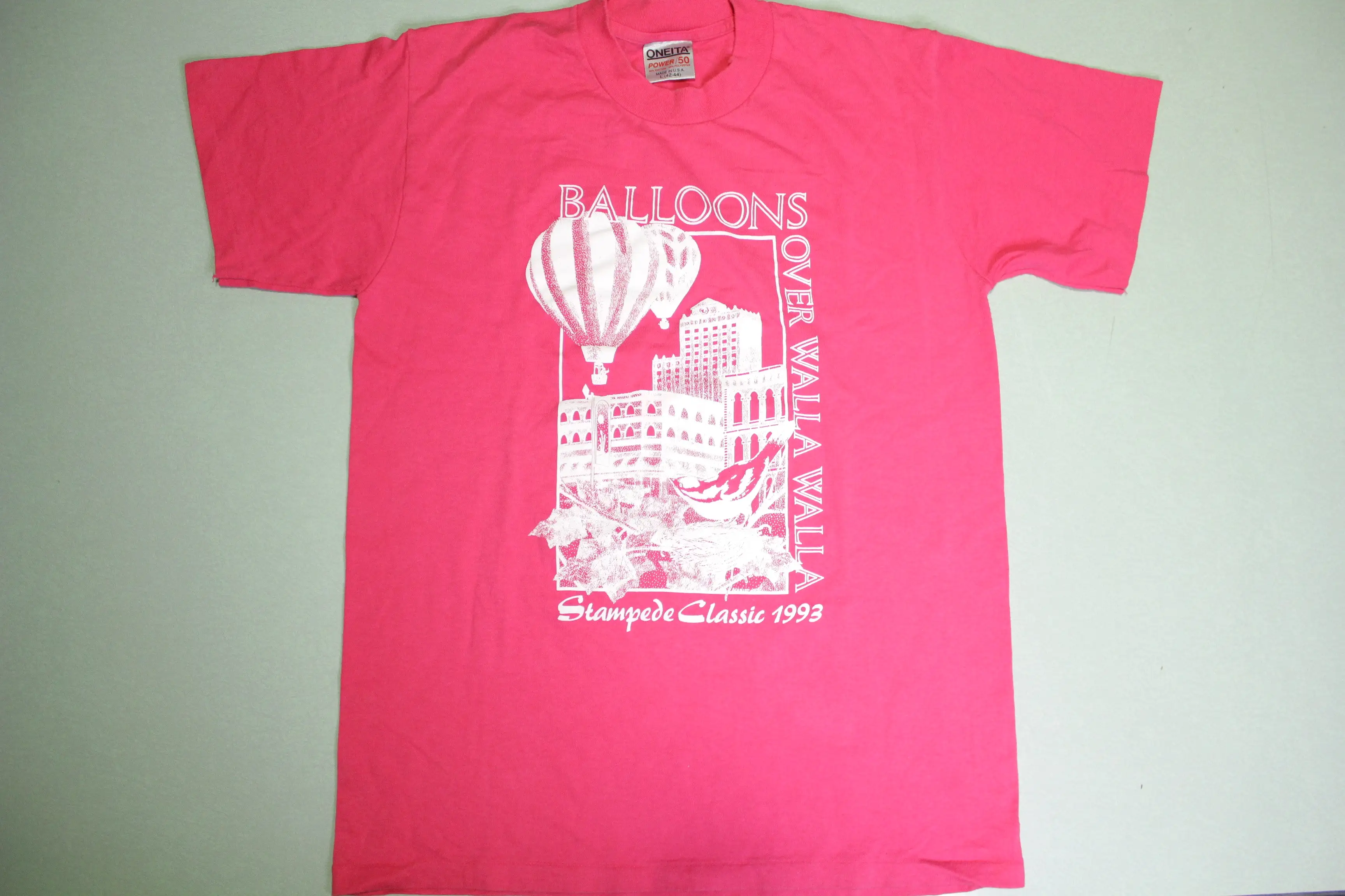 Balloons Over Walla Walla 1993 Classic Hot Air Stampede Vintage 90's Downtown T-Shirt