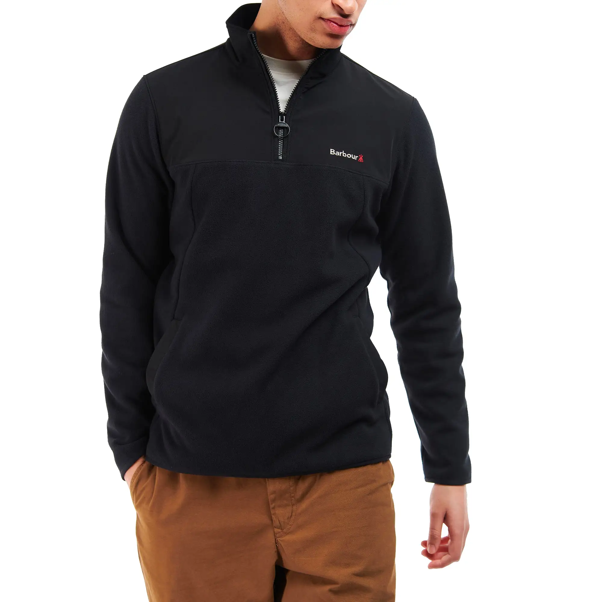 Barbour Wyre Half Zip Fleece - Black