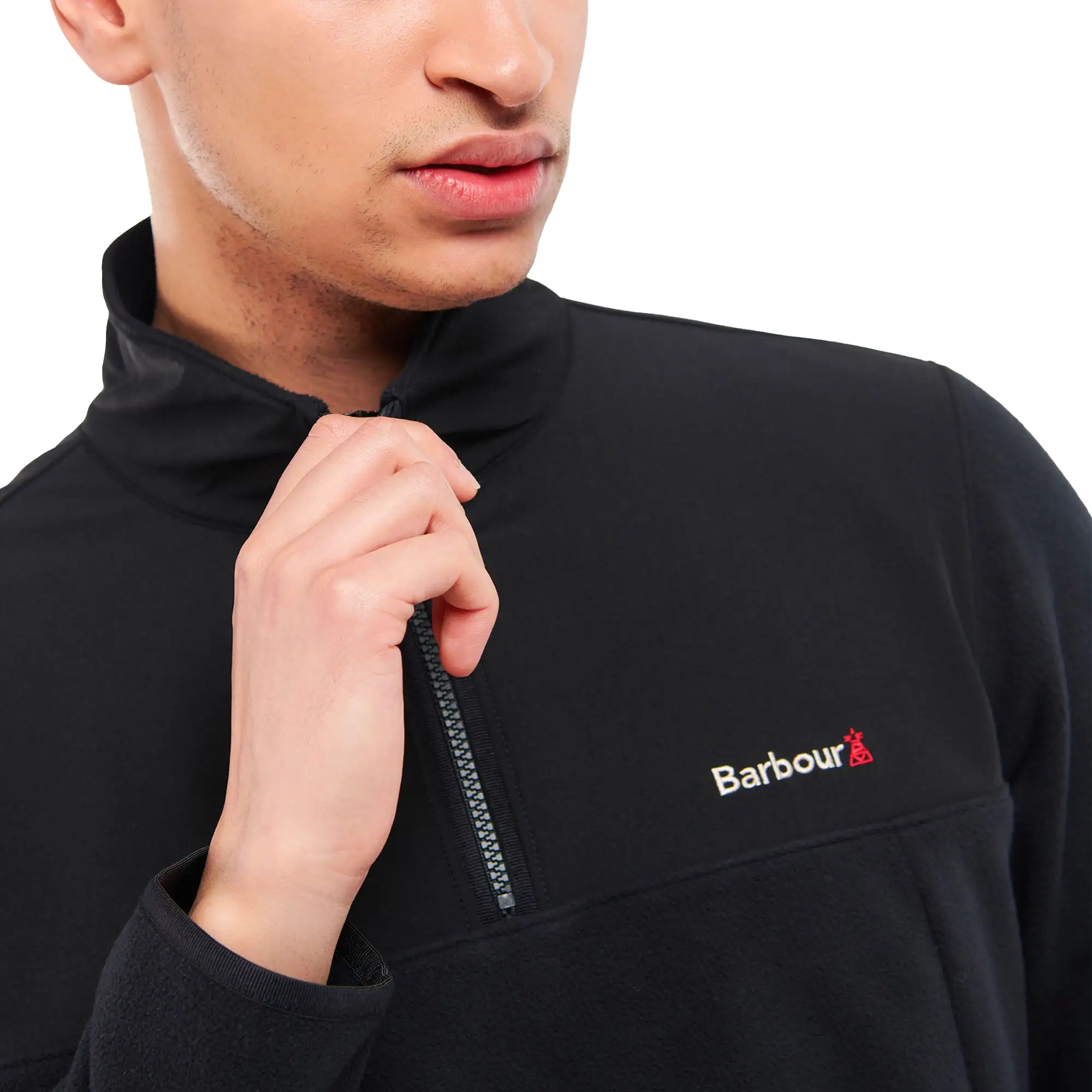 Barbour Wyre Half Zip Fleece - Black