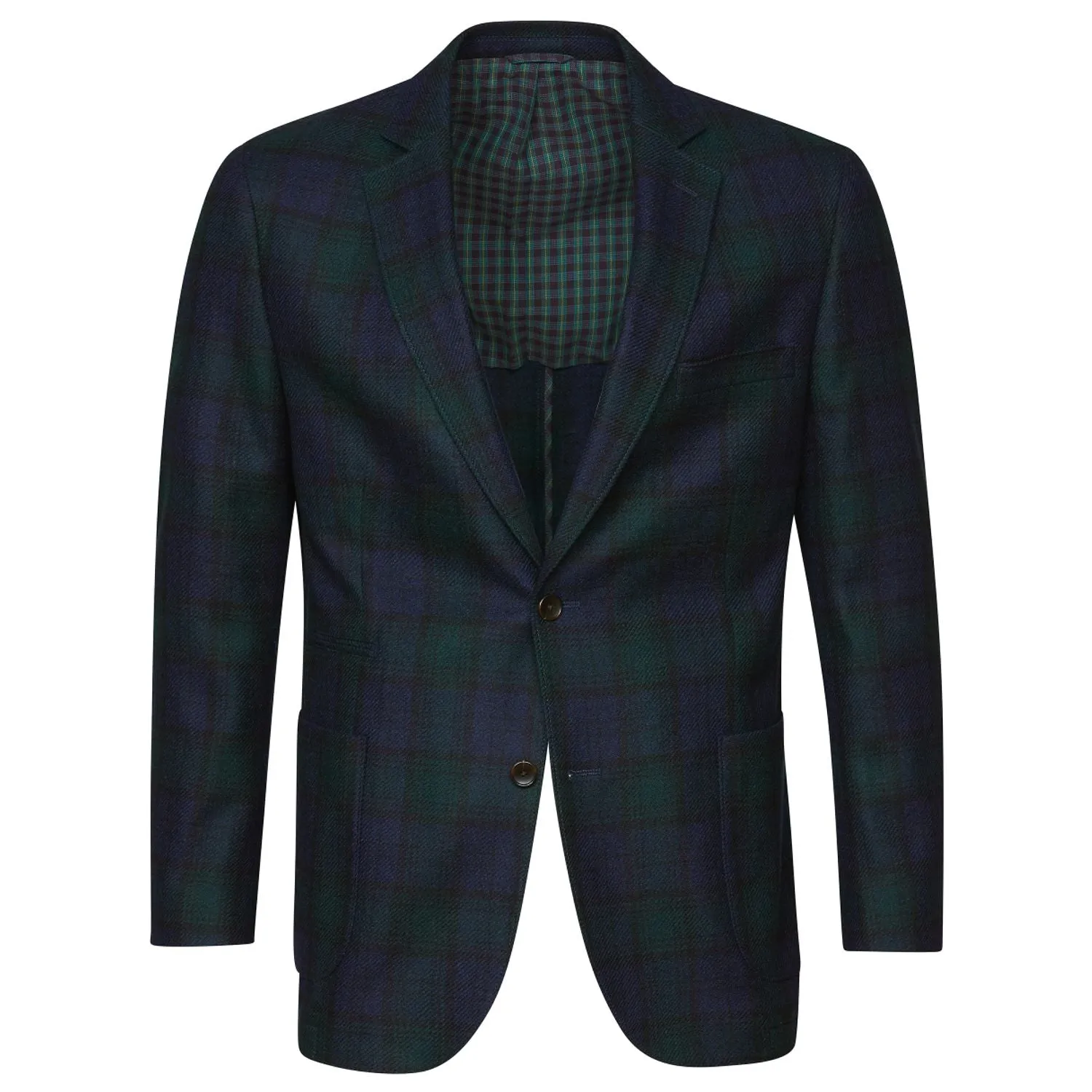 Black Watch Tartan Cashmere Blend Jacket by Viyella