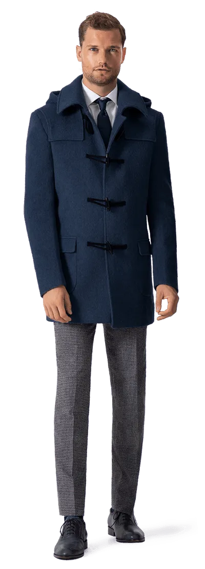 Blue Short Duffle coat