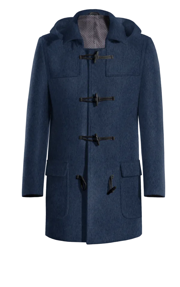 Blue Short Duffle coat