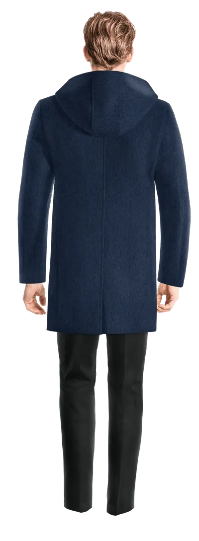 Blue Short Duffle coat