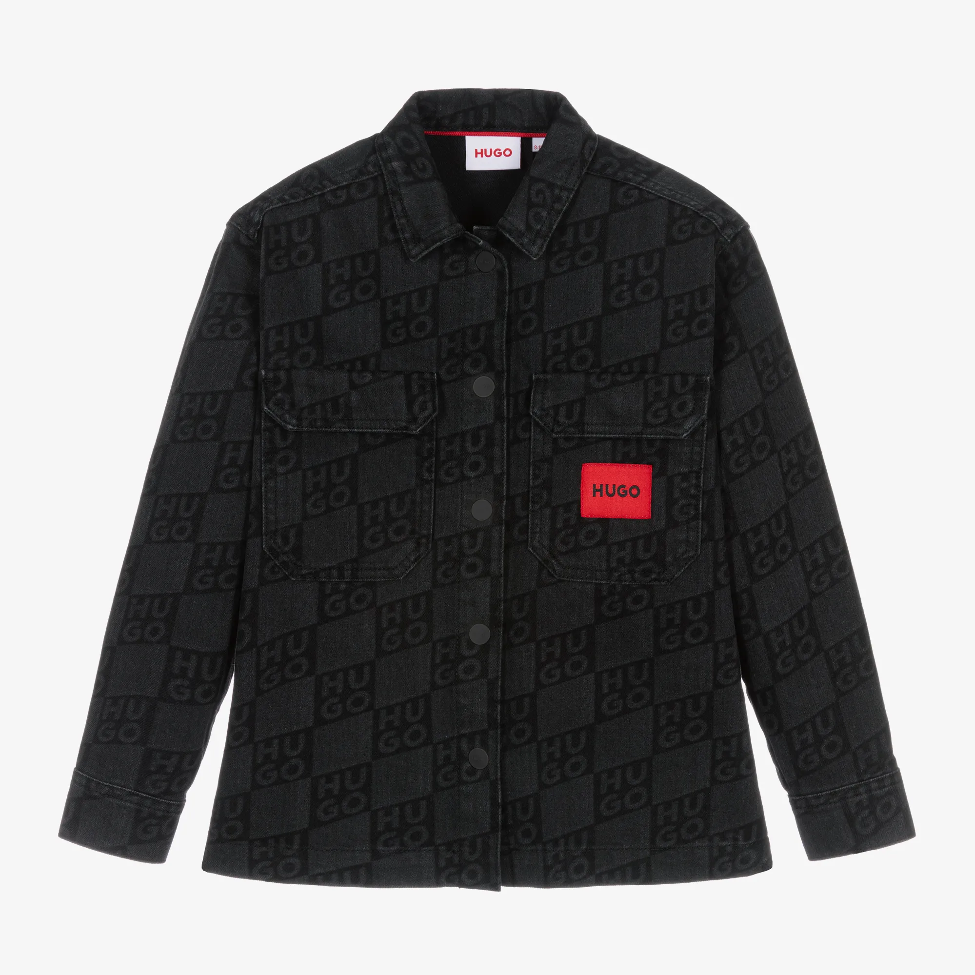 Boys Black Denim Overshirt