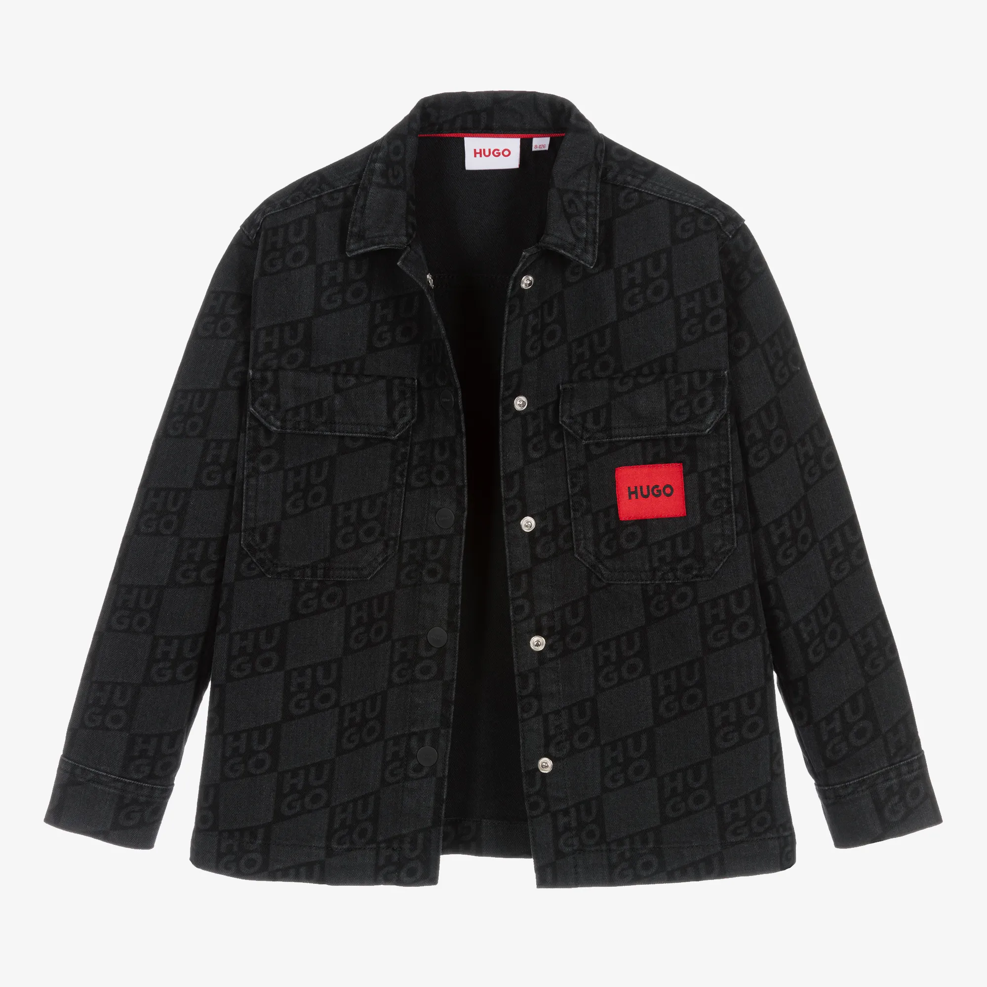 Boys Black Denim Overshirt