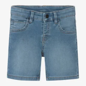 Boys Blue Jersey Denim Cotton Shorts