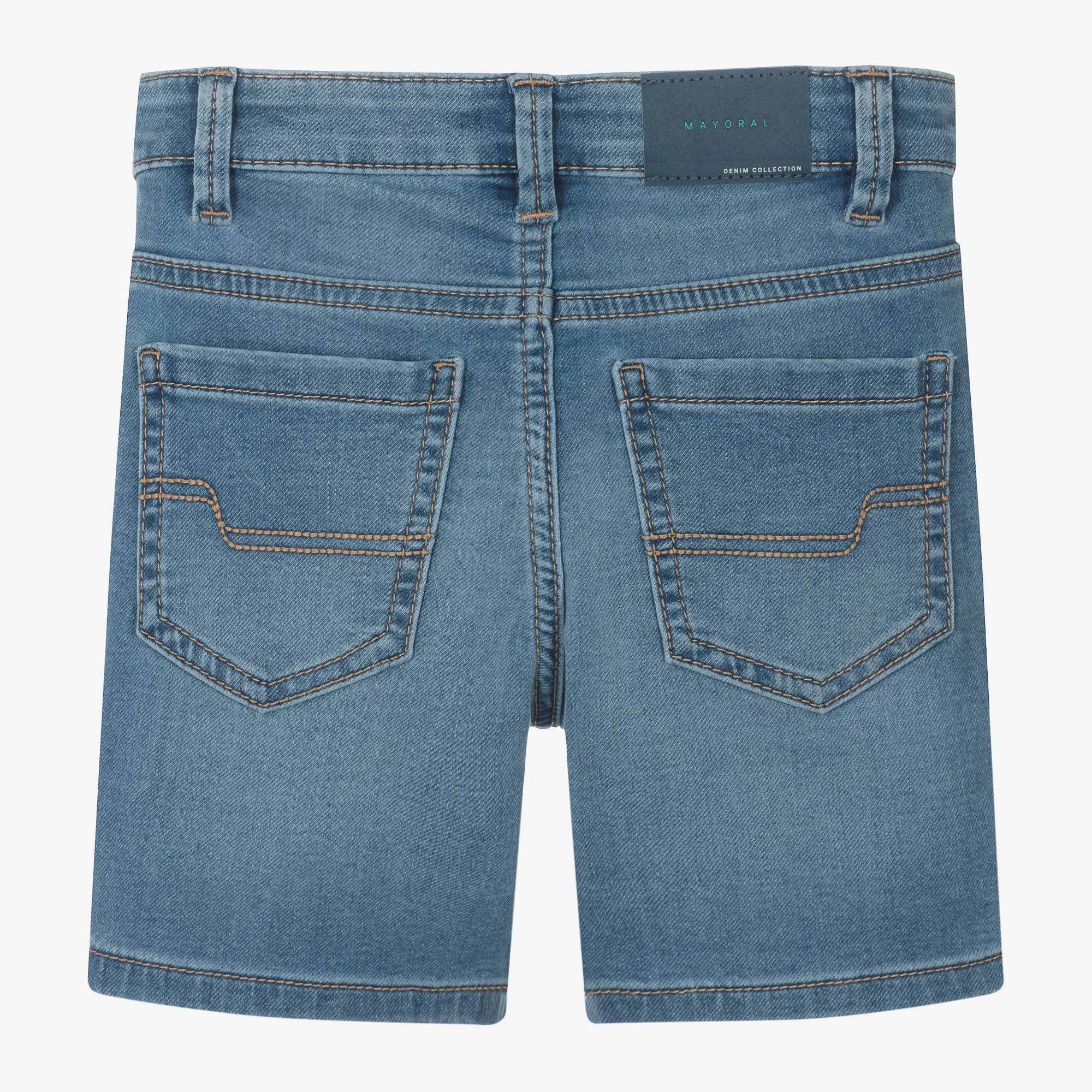 Boys Blue Jersey Denim Cotton Shorts