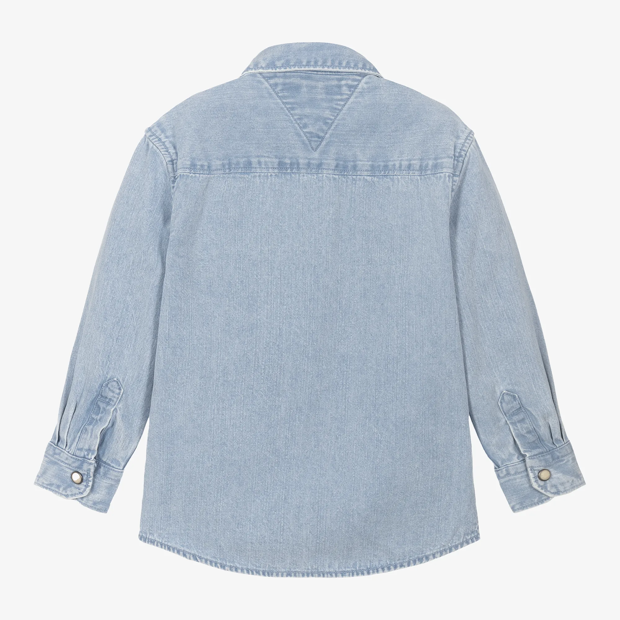 Boys Blue Wash Denim Shirt