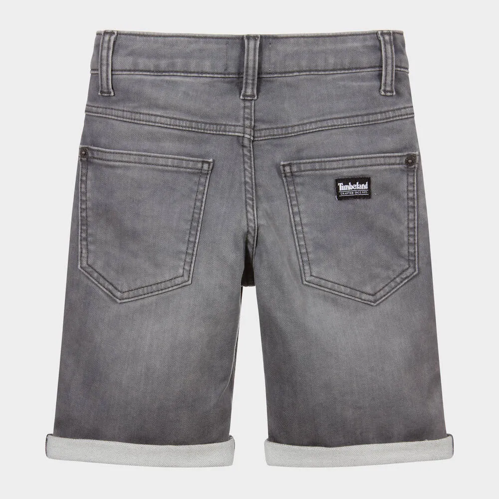 Boys Grey Denim Shorts