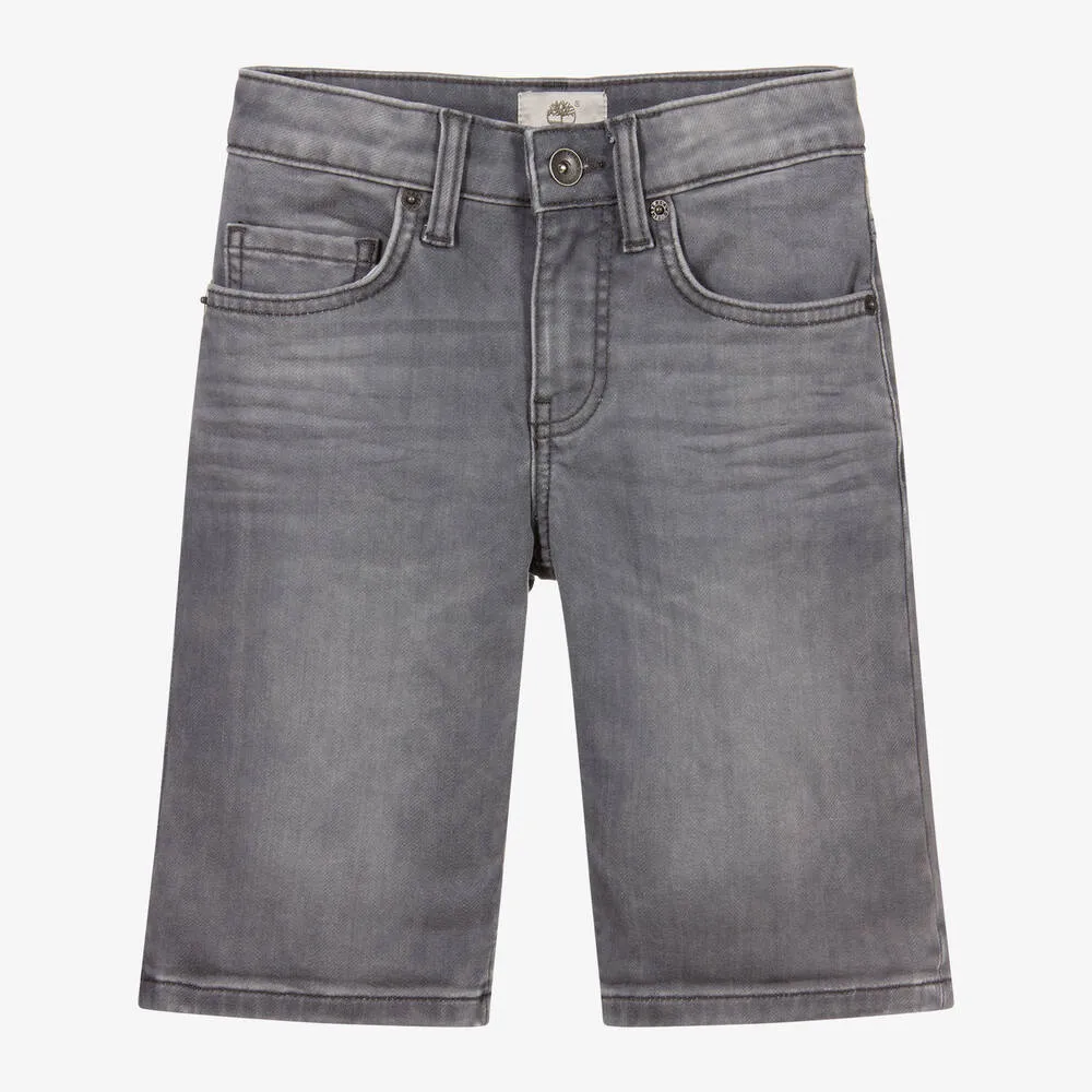 Boys Grey Denim Shorts