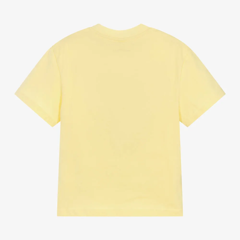 Boys Yellow Organic Cotton Aloha T-Shirt