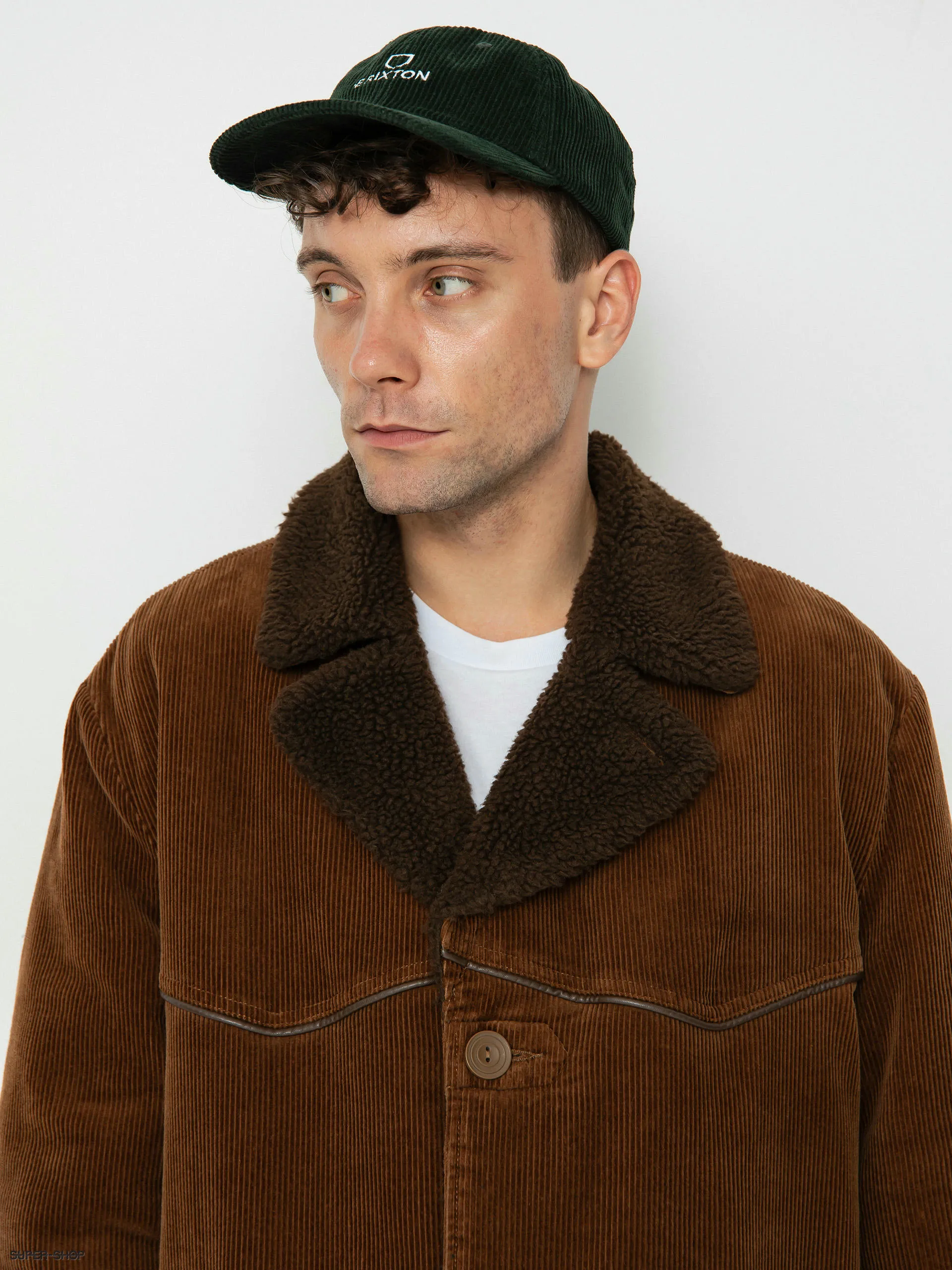 Brixton Wallace Sherpa Lined Jacket (bison cord)