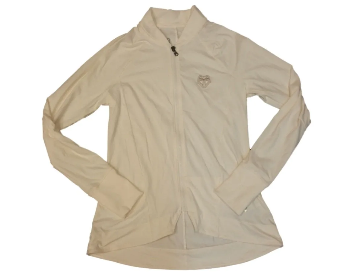 Brown Bears Under Armour Studio Coldgear WOMENS Off-White LS Full Zip Jacket (M)