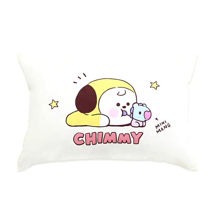 BT21 Little Buddy Pillow Covers Bangtan Boys BTS Cushion Cases 100% Cotton Kpop Home Decor Bedroom Naradeco Line Freinds