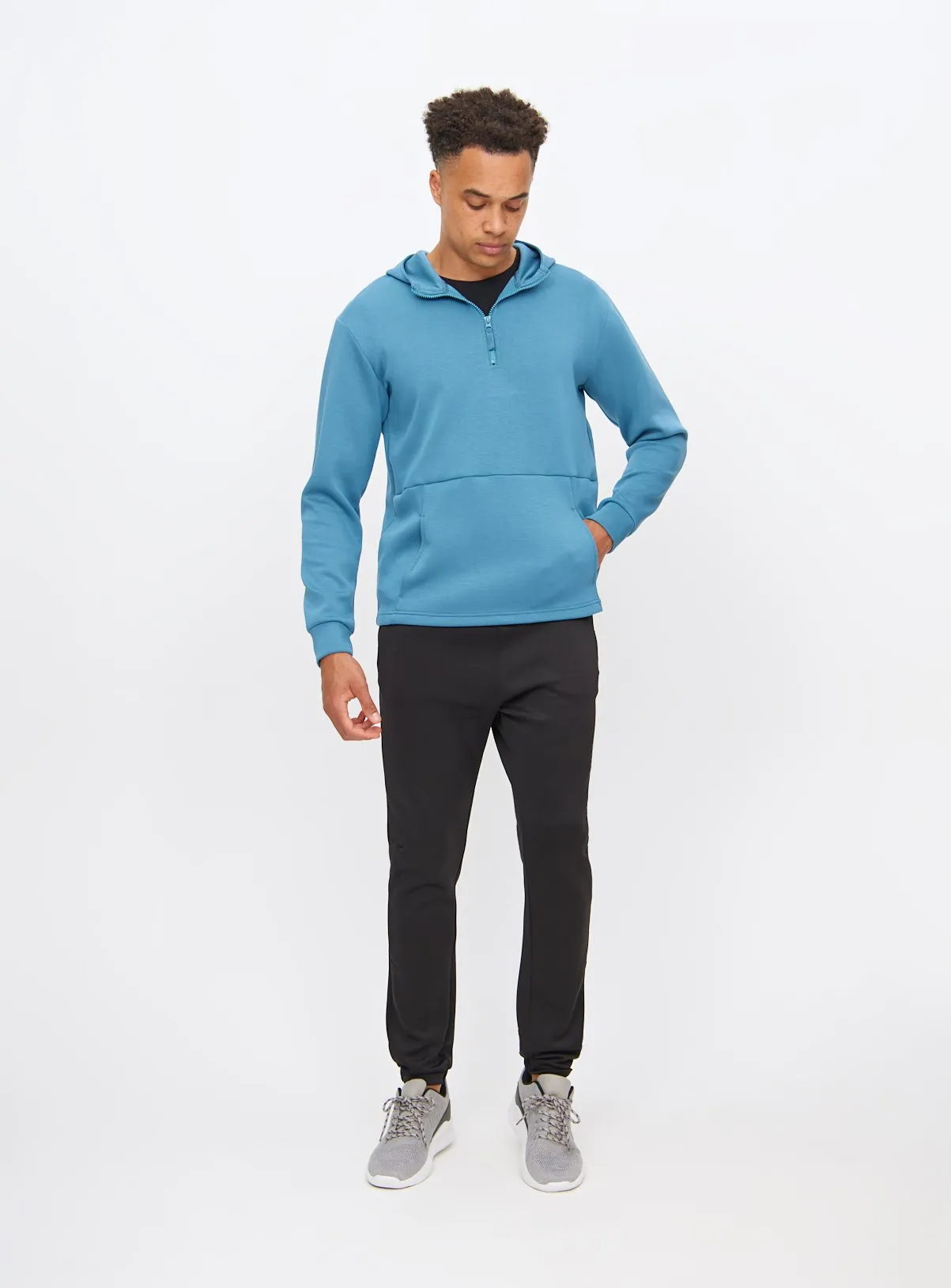 Buy Active Teal Half Zip Hoodie XXL | Sweatshirts and hoodies | Tu