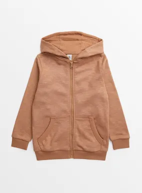 Buy Brown Zip-Through Hoodie 12 years | Jumpers and hoodies | Tu