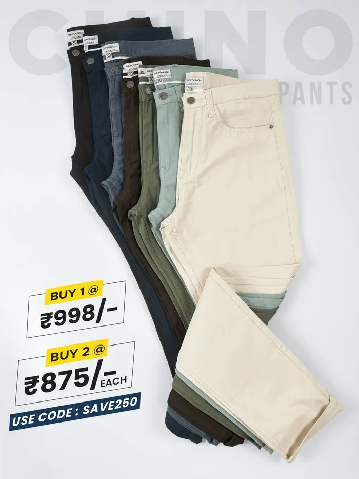 Buy Darkest Brown Mens Chino Pants Online in India at Beyoung