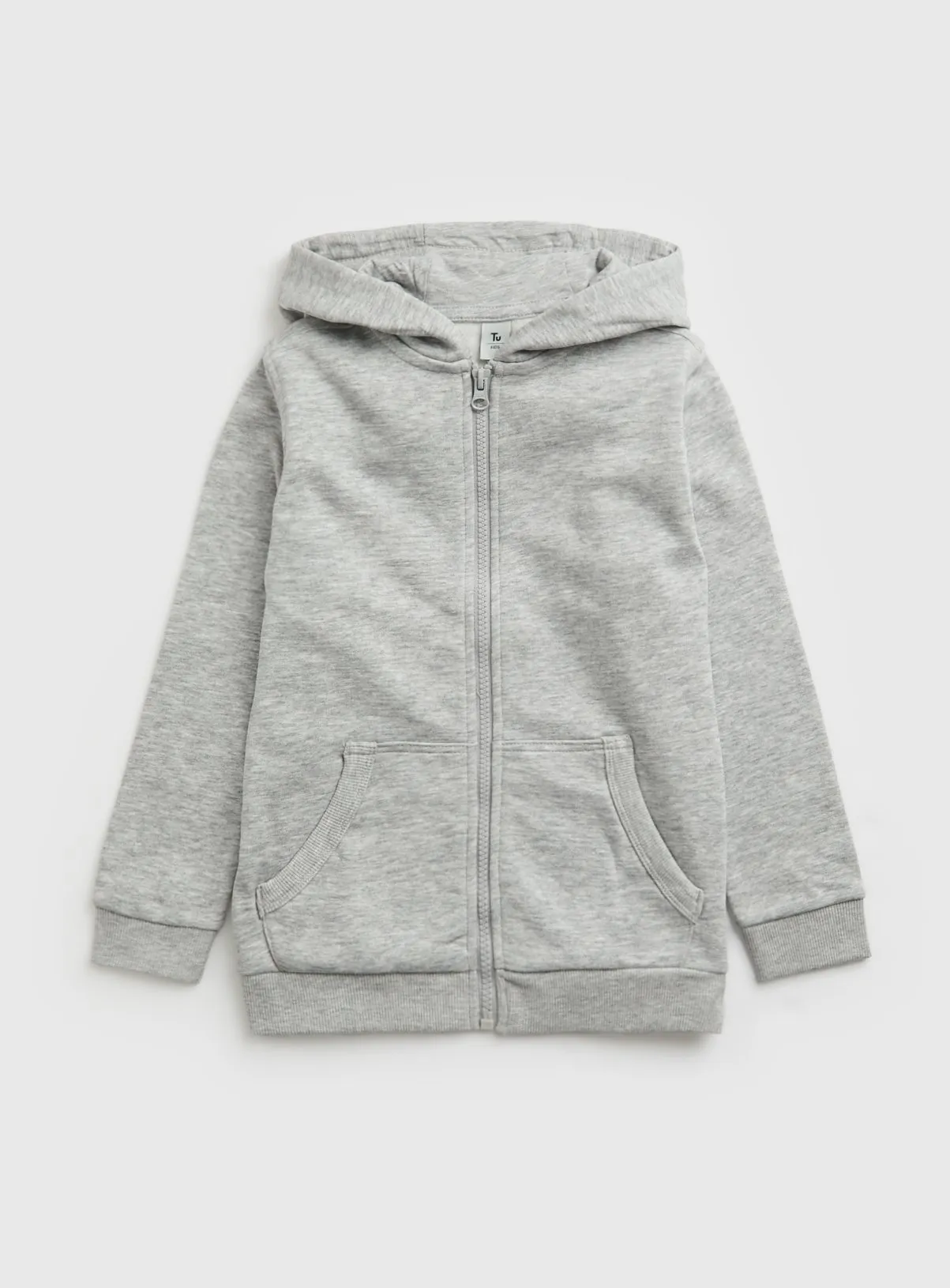 Buy Grey Zip Through Hoodie 12 years | Jumpers and hoodies | Tu