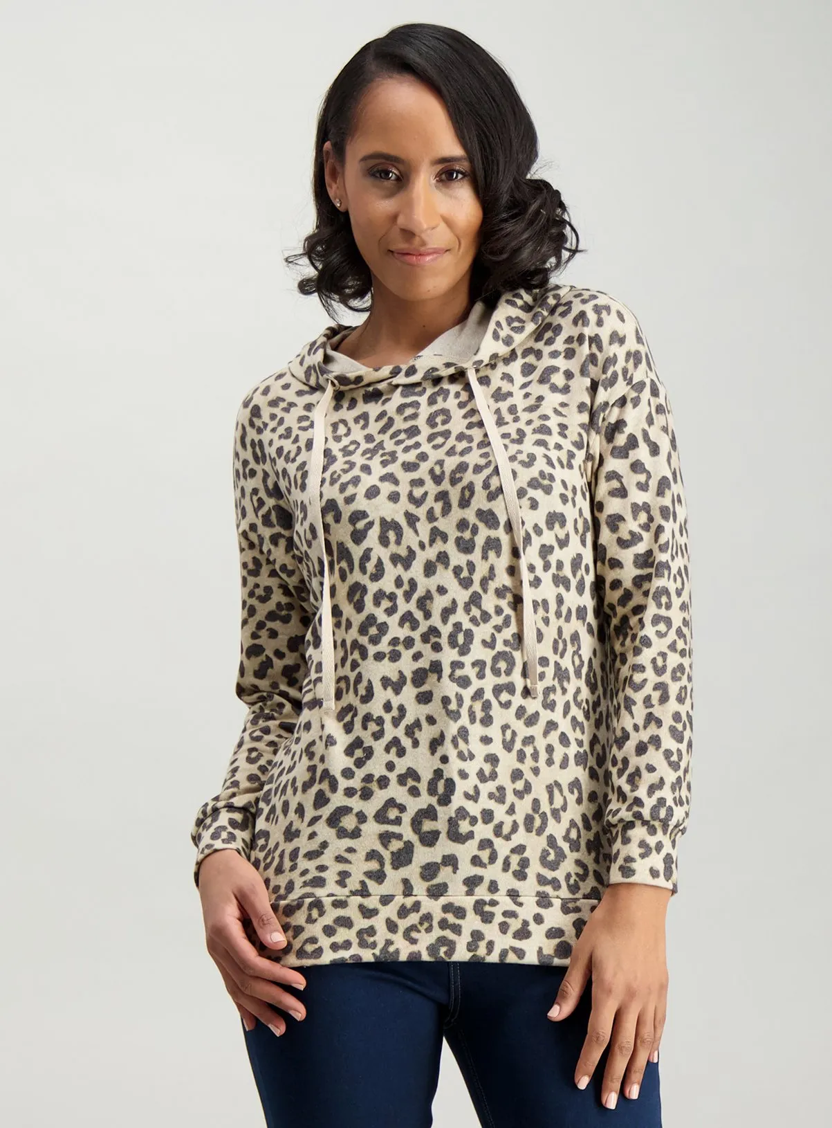 Buy Multicoloured Leopard Print Hoodie - 26 | Hoodies and sweatshirts | Tu