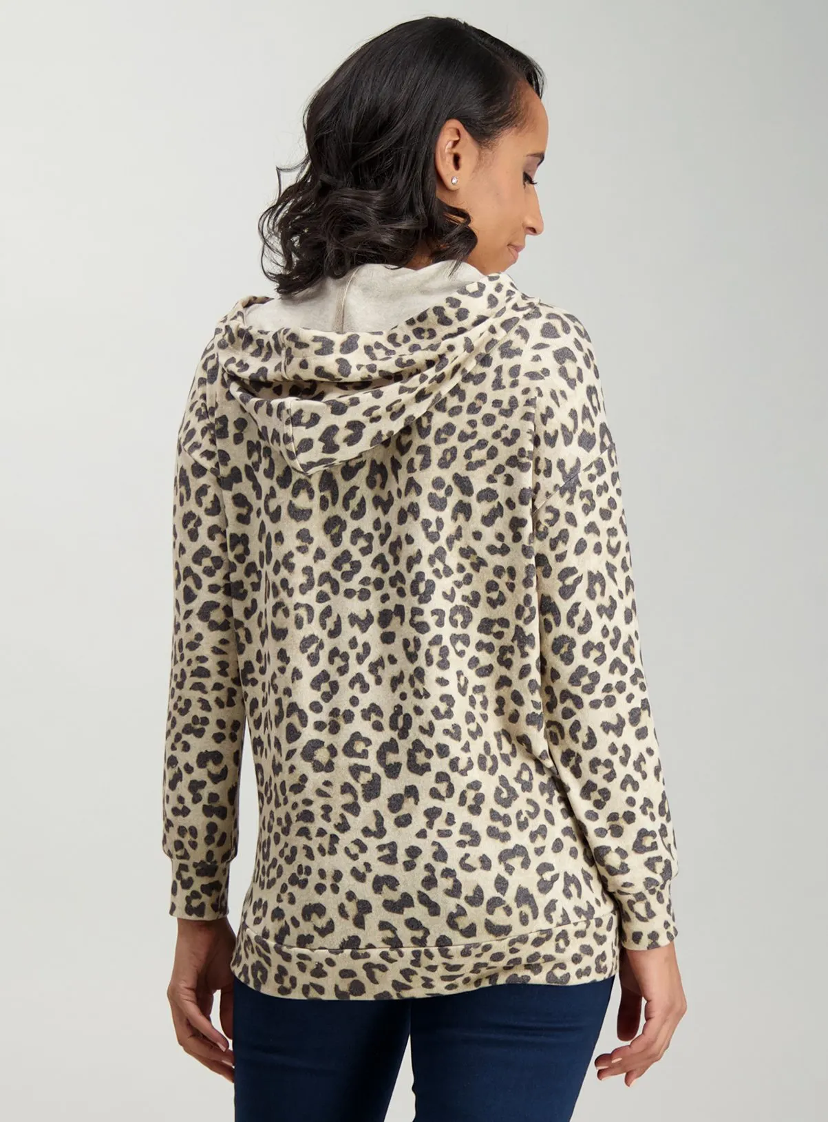 Buy Multicoloured Leopard Print Hoodie - 26 | Hoodies and sweatshirts | Tu