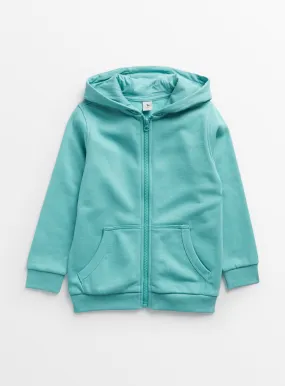 Buy Turquoise Zip-Through Hoodie 10 years | Jumpers and hoodies | Tu