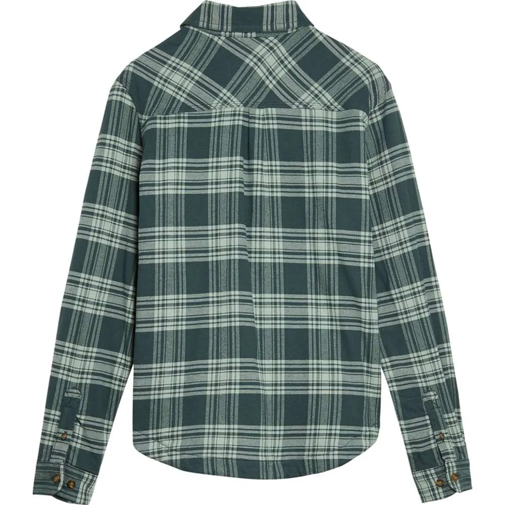 Carhartt 104518 Women’s Hamilton Plaid Flannel Jacket - Fog Green 