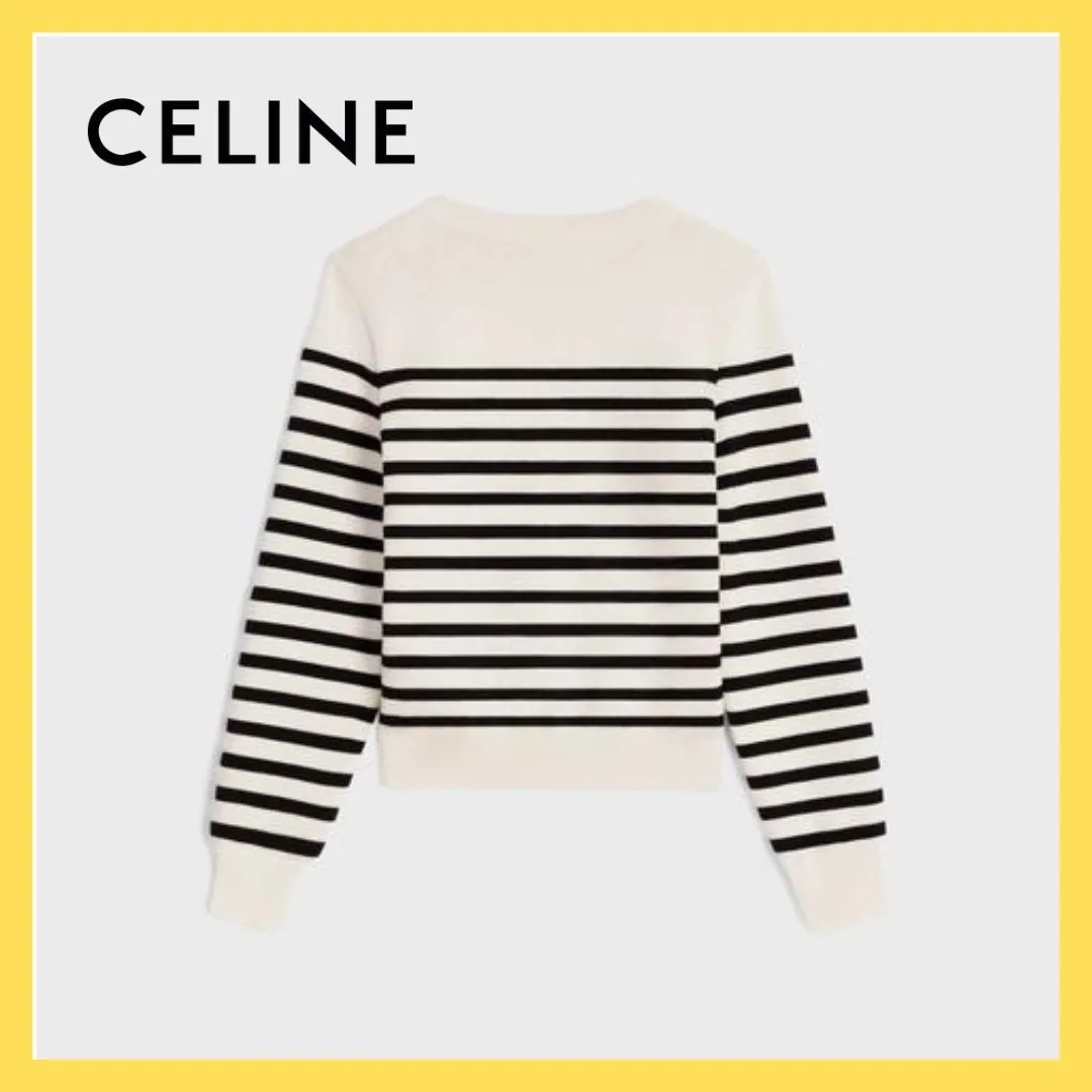 CELINE  |Cotton V-neck & Crew neck