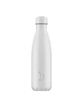 Chillys 500ml Water Bottle Monochrome All White