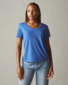 Classic Cotton V-Neck Tee - Novean Navy