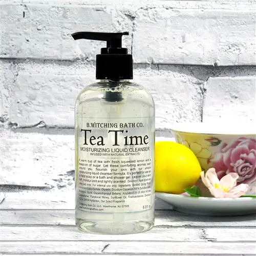 Clearance: Fragrance Collection Tea Time Body Lotion & Moisturizing Liquid Cleanser Set  by B. Witching Made in USA