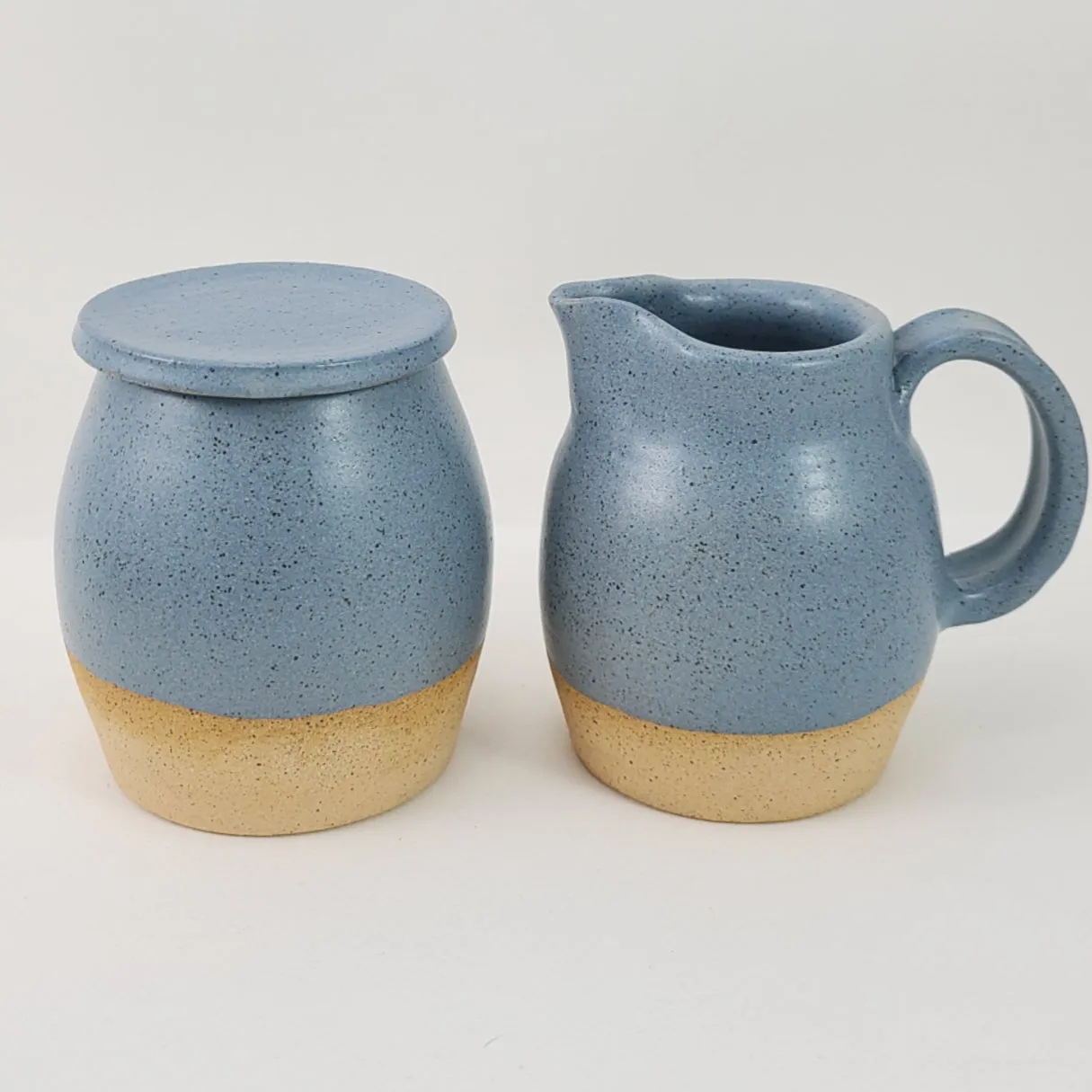 Cream and Sugar Set in Dawn Glaze