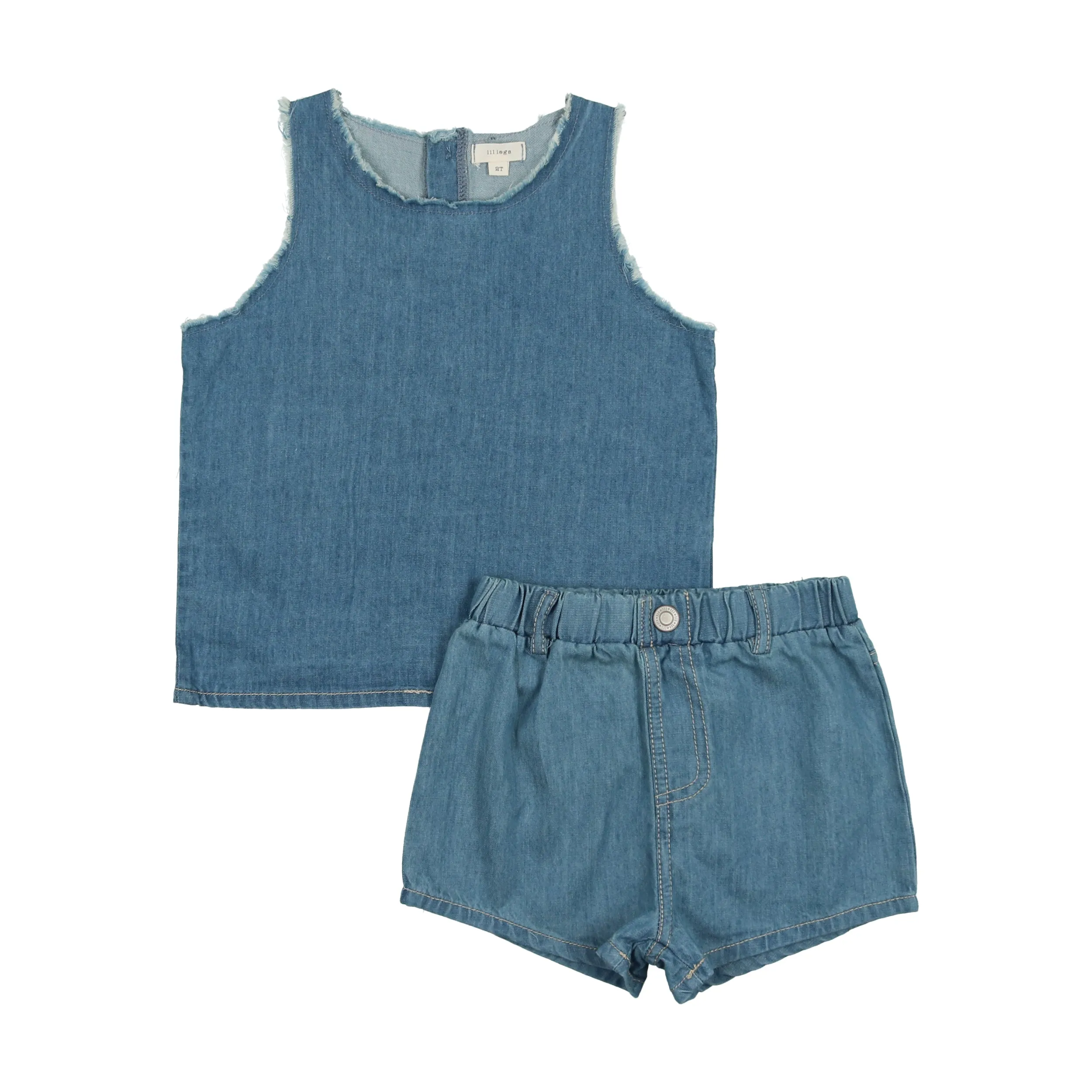 DENIM TENCEL BOYS TANK SET